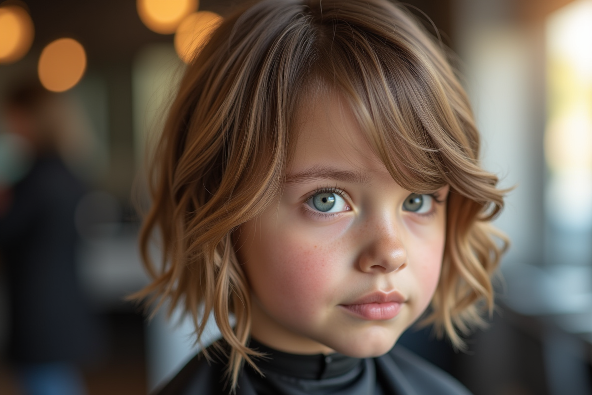 Cheveux fraîchement coupés et brillants en gros plan